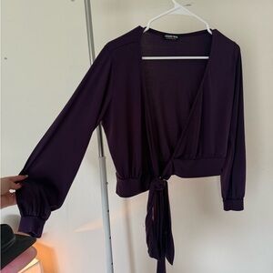 Fashion Nova Deep Purple Blouse
